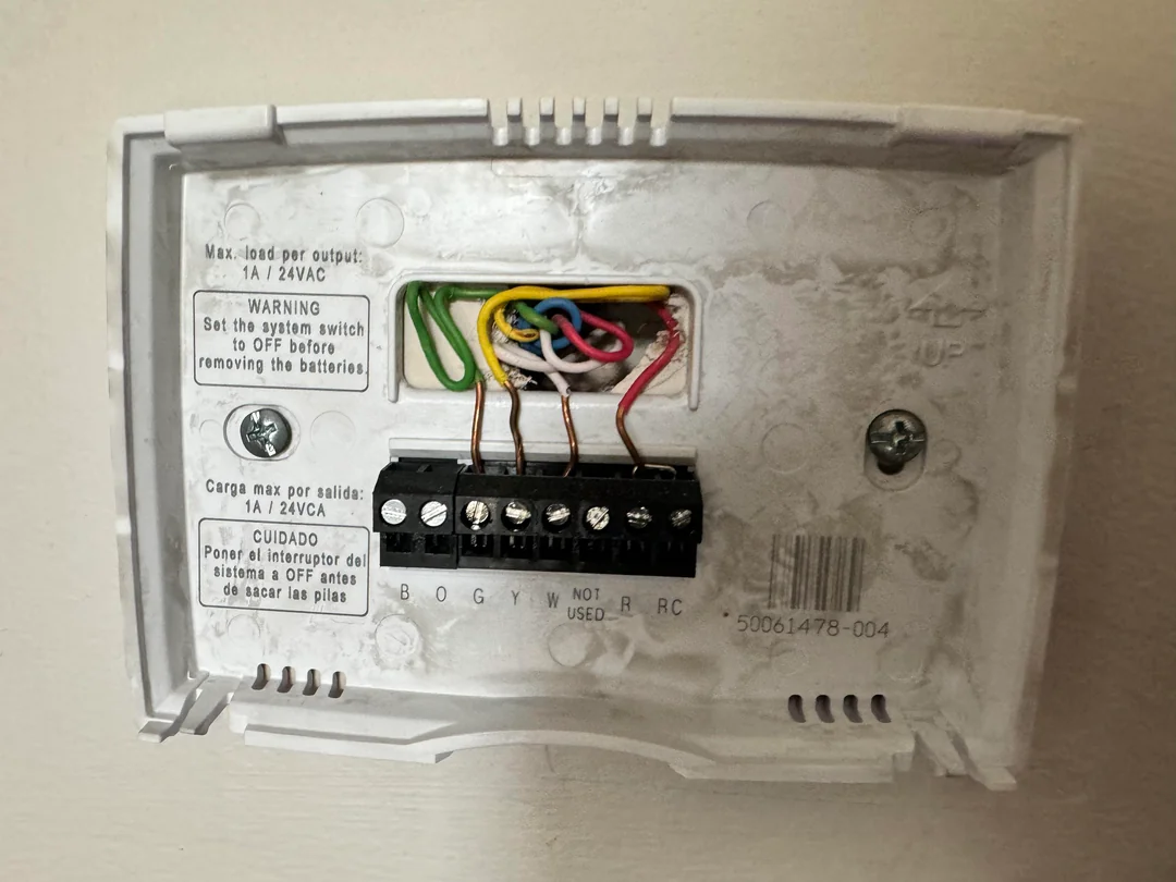 Check honeywell Thermostat Wiring