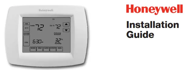 Honeywell TH1110D2009 Installation Instructions