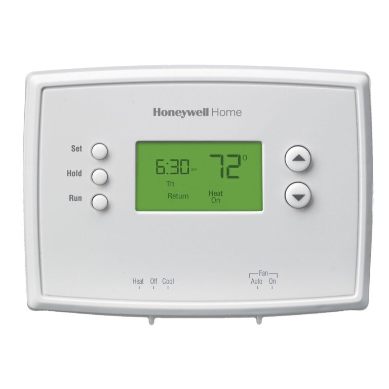 Honeywell SINGLE-STAGE PROGRAMMABLE THERMOSTAT Manual