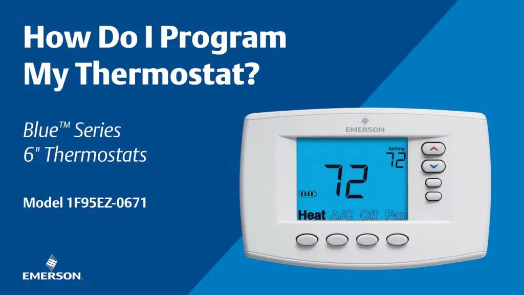 Emerson thermostat Manual Made easy [Multiple Models]