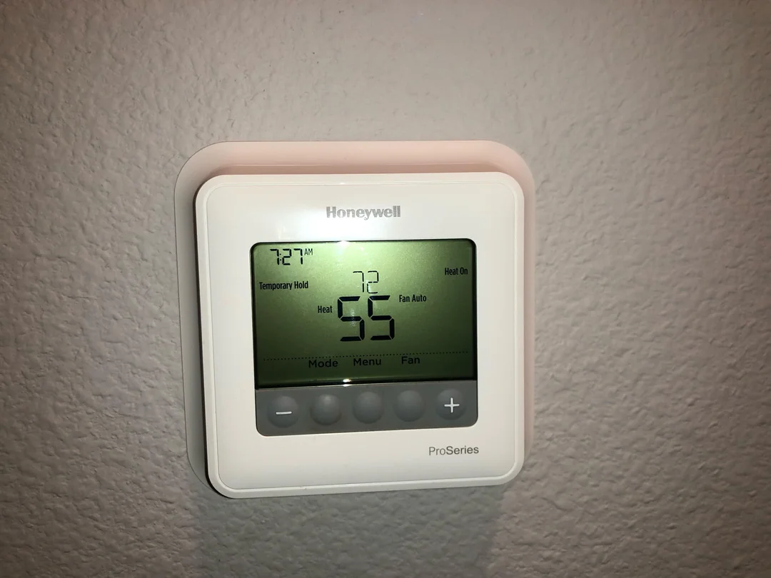 a blank thermostat