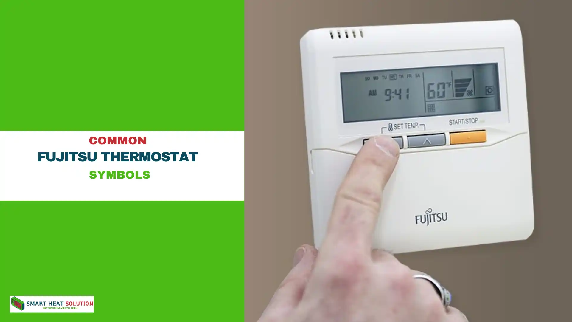 Common Fujitsu Thermostat Symbols