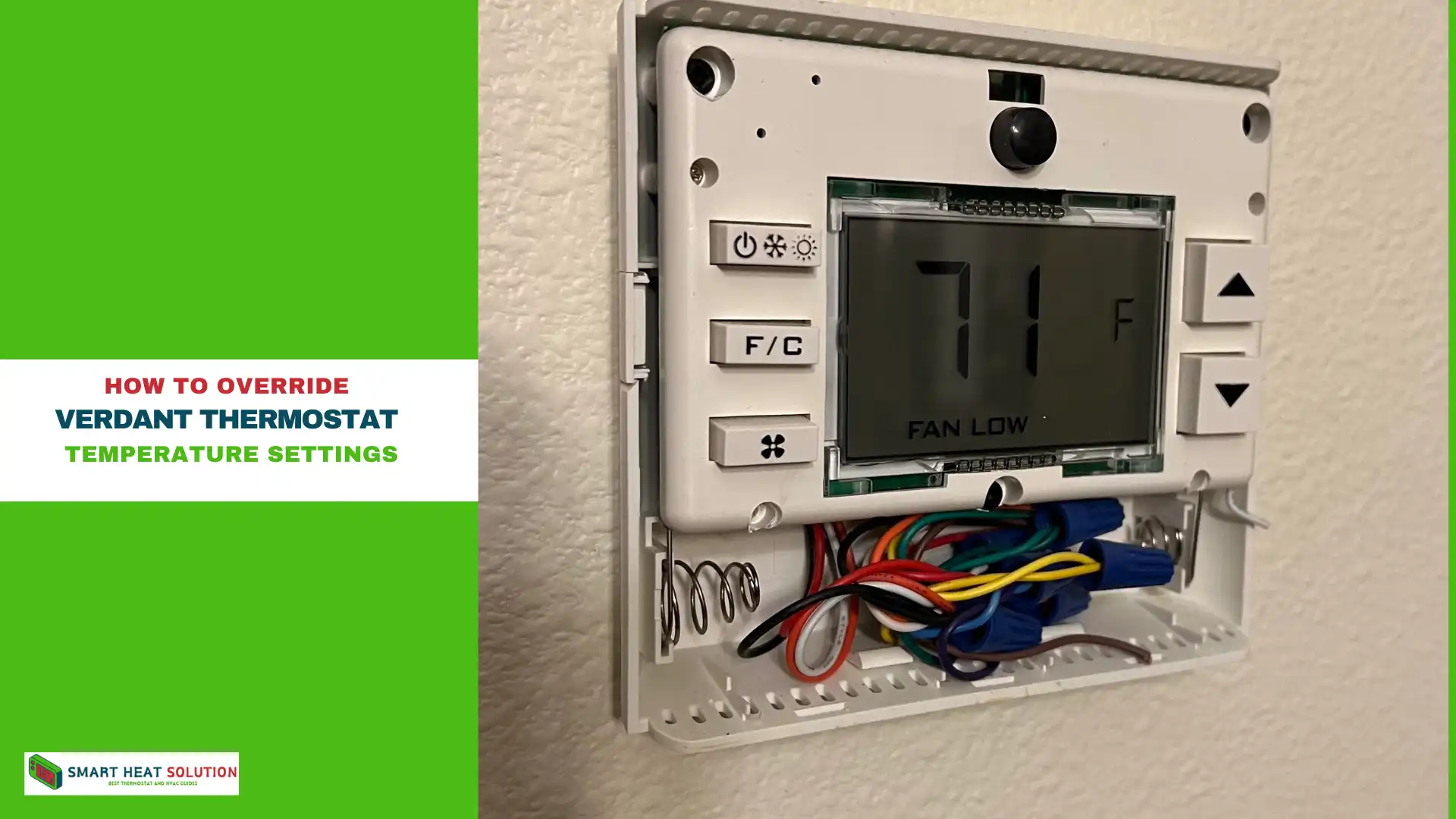 How to Override Verdant Thermostat Temperature Settings