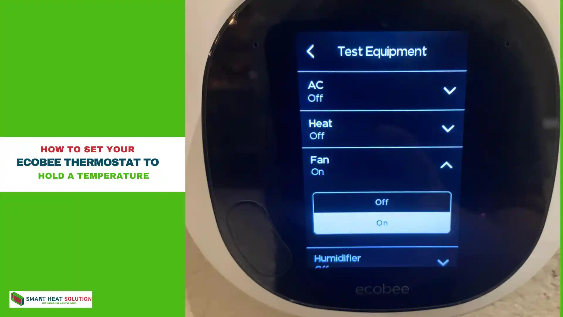 How to Set Your Ecobee Thermostat to Hold a Temperature