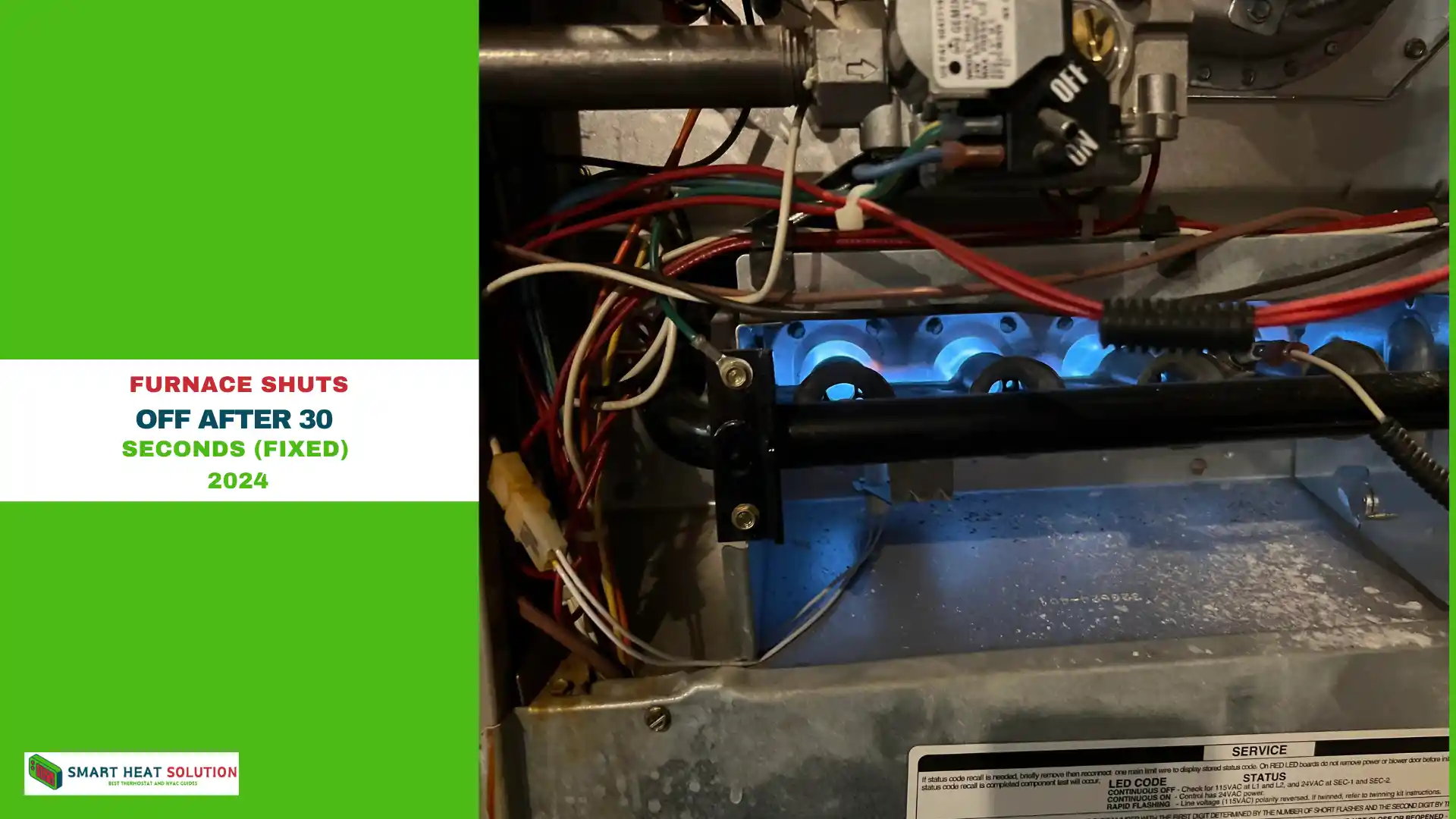 Furnace Shuts Off After 30 Seconds (Fixed)